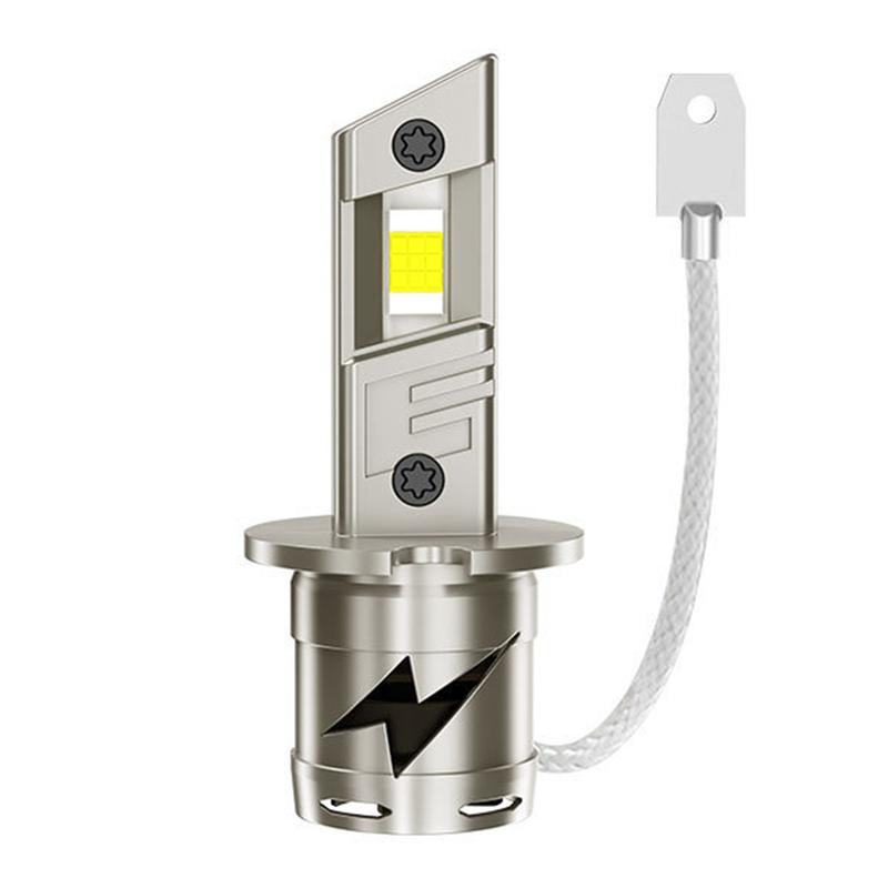 

H3 Mini LED Headlight Bulb 6000K White Light 34W High Brightness Fan Cooling for Cars Trucks Motorcycles IP68 Waterproof
