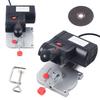 90W AC Cut-off Chop Saw Jig Saw Home DIY Benchtop Cutting Machine Soft Hard Metal Cutting Tool 45° Miter Cut Saw