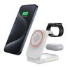 15W 3-in-1 Magnetic Wireless Charger Stand for Phone, Watch, Earbuds – Fast Charging, Portable, Foldable Desk Accessory