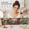 Large Capacity Canvas Makeup Bag Zipper Cosmetic Bag Portable Toiletry Case Gift
