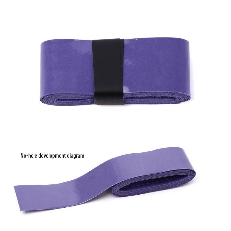 Elastic Perforated PU Leather Overgrip for Badminton, Tennis & Table Tennis Rackets, Fishing Rods with Ribbed Sweatband