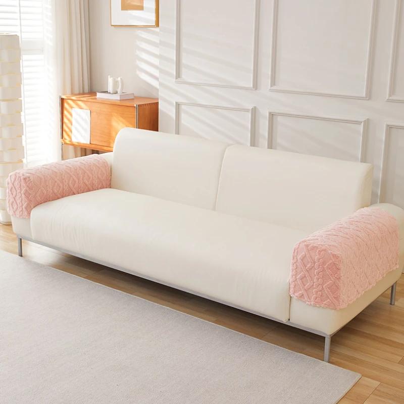 Universal Lines Jacquard Tuffed Fleece Husă extensibilă pentru cotieră pentru canapea pentru sufragerie, birou, decor acasă, o pereche