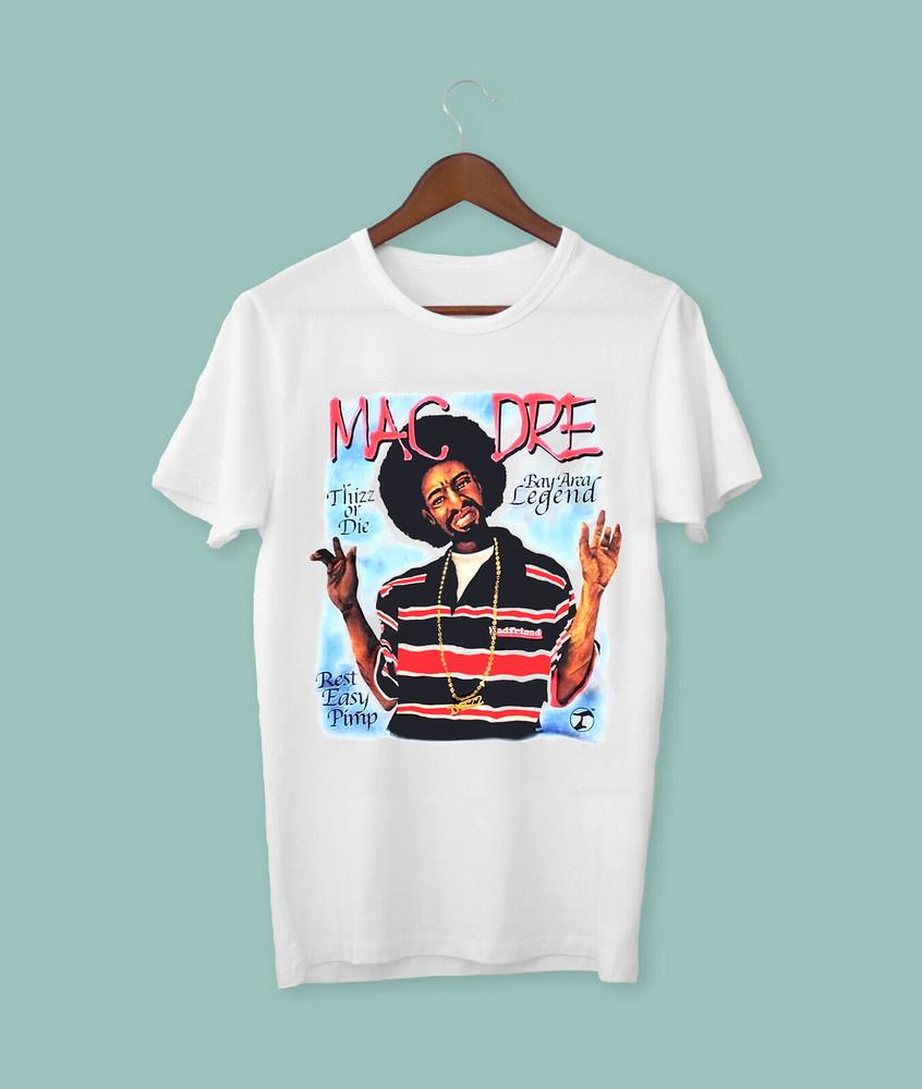 Badfriend Mac Dre Футболка белая Мужская Ретро Размер S до 4XL DO312 Унисекс Футболка XXXXL