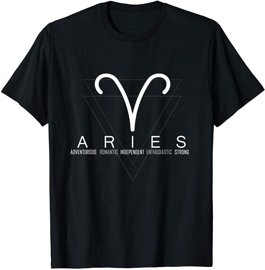 BEST! Proud Aries Zodiac Characteristics Gifts Astrology Sign Love Tee S-3XL