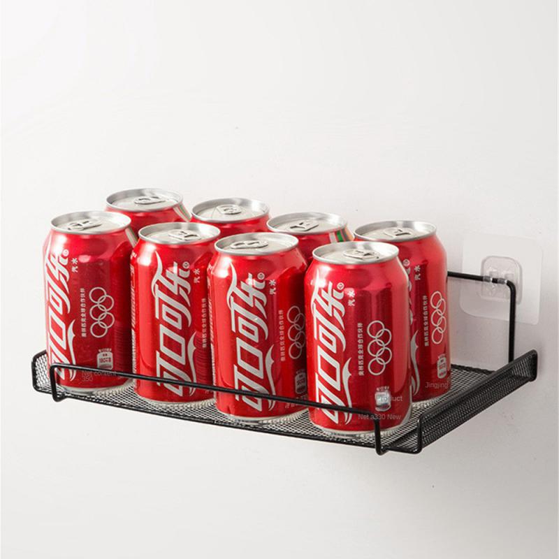 Top Box Storage Rack Wall Mounted Hole Free White/black Carbon Steel Household Tools Router Shelf High Quality Space Saving