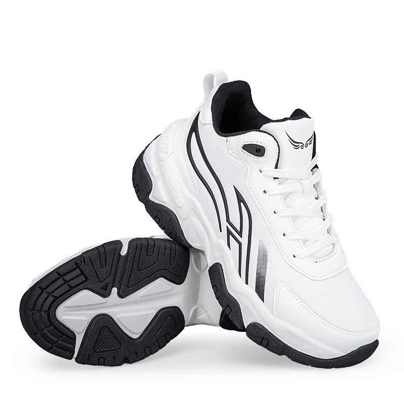 Teen leather fashion dad shoes men's lightweight breathable sports casual shoes spring and autumn new outdoor running shoes