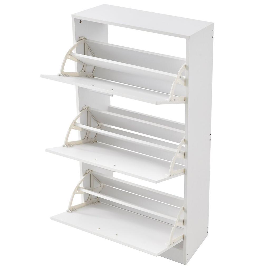 Shoe Cabinet with 3 Flip Drawers Shoe Storage Cabinet for Entryway