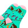One Pair Packed Monkey Sock Dopamine Cartoon Tube Socks