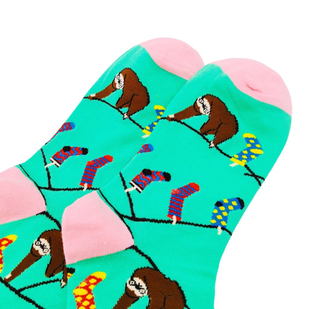 One Pair Packed Monkey Sock Dopamine Cartoon Tube Socks