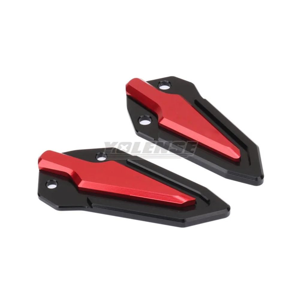 AL-mart Motorcycle Back Step Rear Set Footrest Foot Peg Pedal Guard Decorative Heel Plate for Kawasaki Ninja ZX-4R/ZX-4RR/ZX-25R(SE)