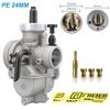 NIBBI PE 24/26/28/30mm Carburetor Motorcycle 2T 4T Engine Carburetors with Main Jets for Yamaha Suzuki Honda Pitbike Modify Part