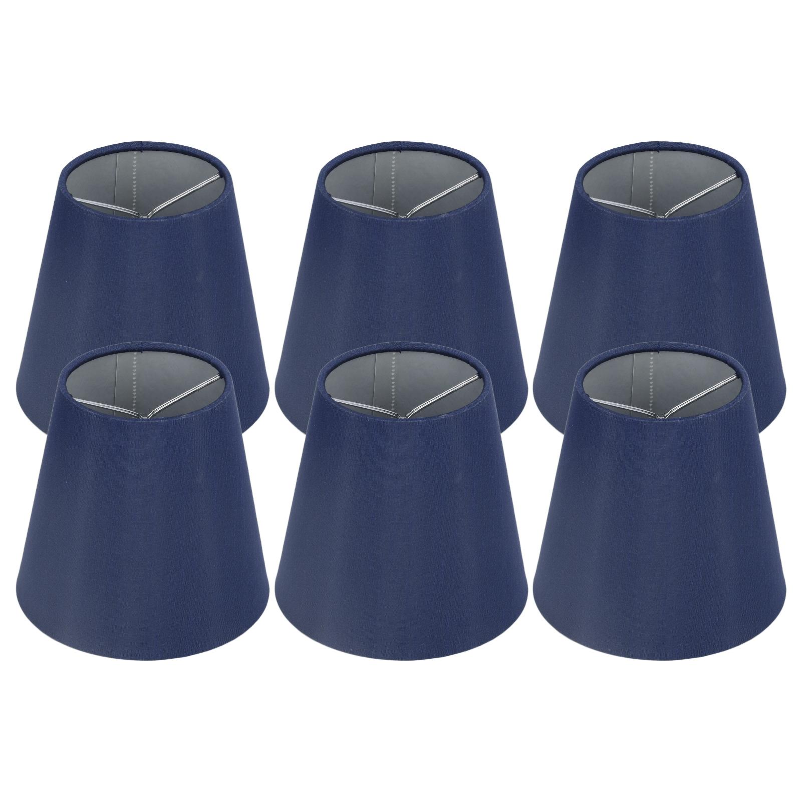 

6PCS Fabric Lampshade Modern Simple Good Light Transmission Table Lamp Shade for E14 Bulb Miniature Bulb for Ceiling