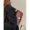 Retro Rote Taschen für Damen Neue Trendige Vielseitige Einzelne Schulter Unterarm Packung PU Leder Damen Pendler Quadratische Umhängetasche