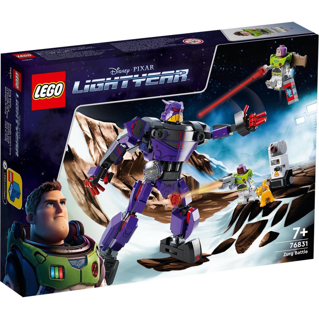 LEGO Disney & Pixar Buzz Lightyear Battle of Zurg 76831 Toy Blocks Gift Sentai Hero Robot for Boys and Girls Ages 7 and Up