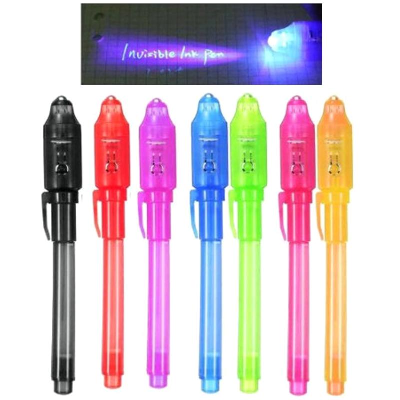 Invisible Ink Pen with UV Light Fun Activity Entertainment Party Favors Giveaways Xmas Goody Bag Stuffer for Kids Adults