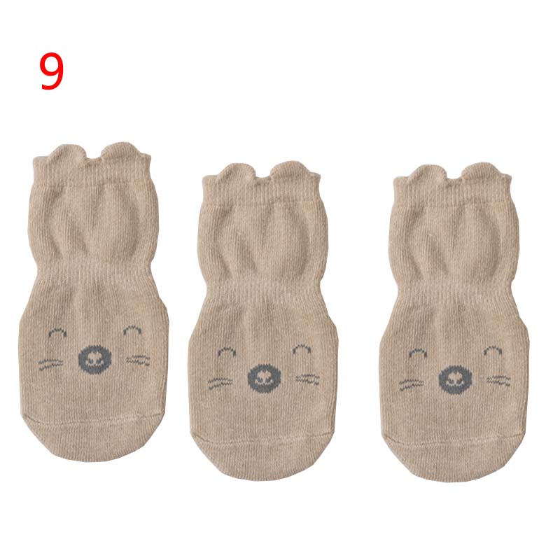 3Pair/lot New Cartoon Anti Slip Socks for Boys and Girls