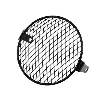 6,3" Retro Mriežka Motocykla Diamantová Bočná Montáž Kryt Masky Svetlometu Cafe Racer