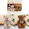 Stofftier Teddybär mit Fliege für Kinder und Sammler