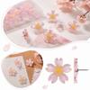 20/30pcs Cherry Blossom Shaped Flower Push Pins Decorative Thumbtacks  Display Board