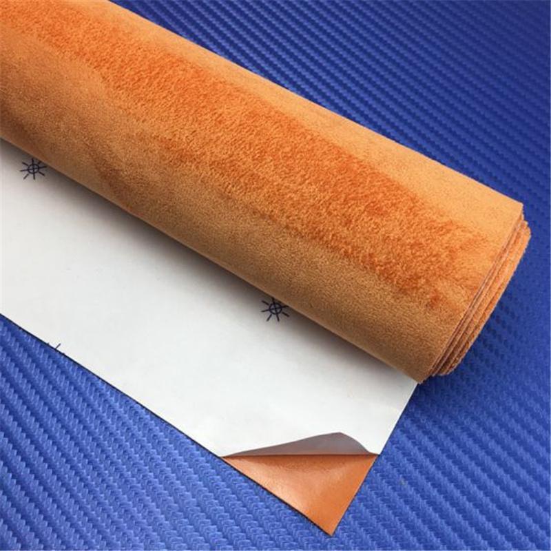 Premium Self-Adhesive Suede Fabric Car Interior Vinyl Wrap for Door Panels Dashboard Armrest DIY Car Interior Modification Furniture Decor
