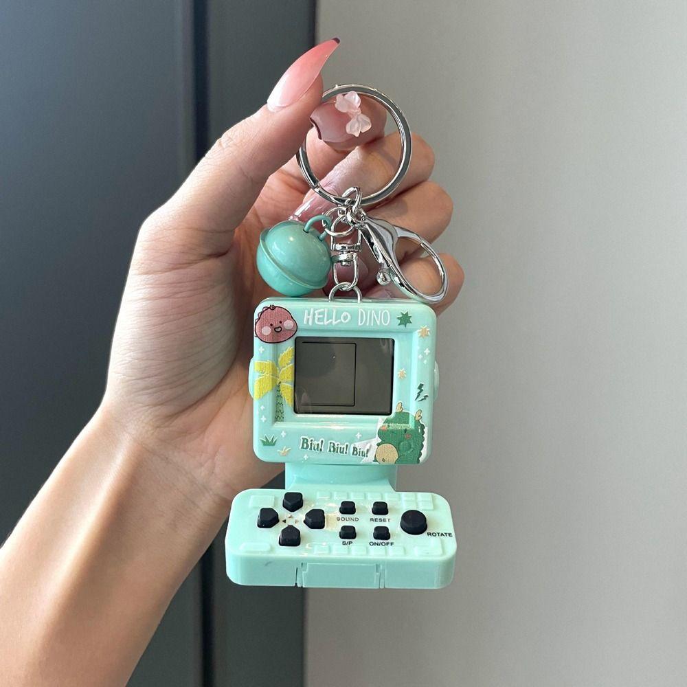 Retro Mini Arcade Children Gift Game Console Girls Key Chain Car Key Chain Key Ring Bag Pendant
