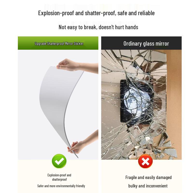 Kappabear Soft Self-Adhesive Acrylic Full-Body Mirror