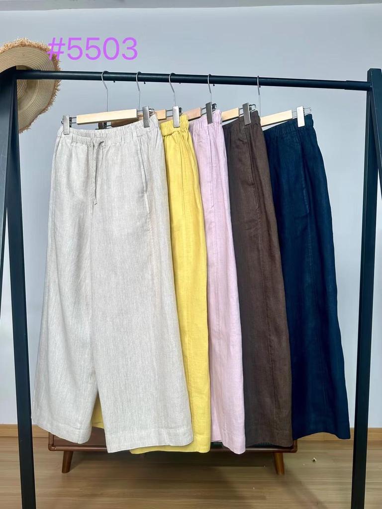 2026 New Minimalist Japanese Linen Wide-Leg Women's Pants – Versatile, Casual, Loose Fit