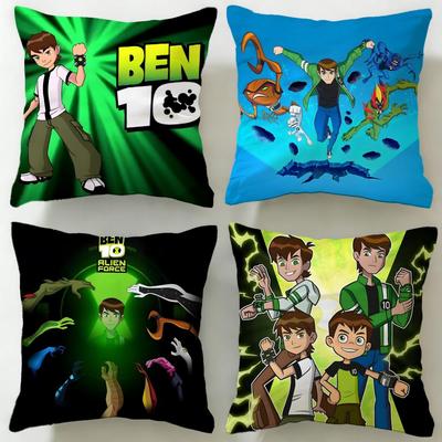 Klasický kreslený Ben 10 Ultimate Alien Povlak na polštář Měkký Snadno pratelný Povlak na polštář Univerzální pro pohovku Postel Cestování a Kancelář