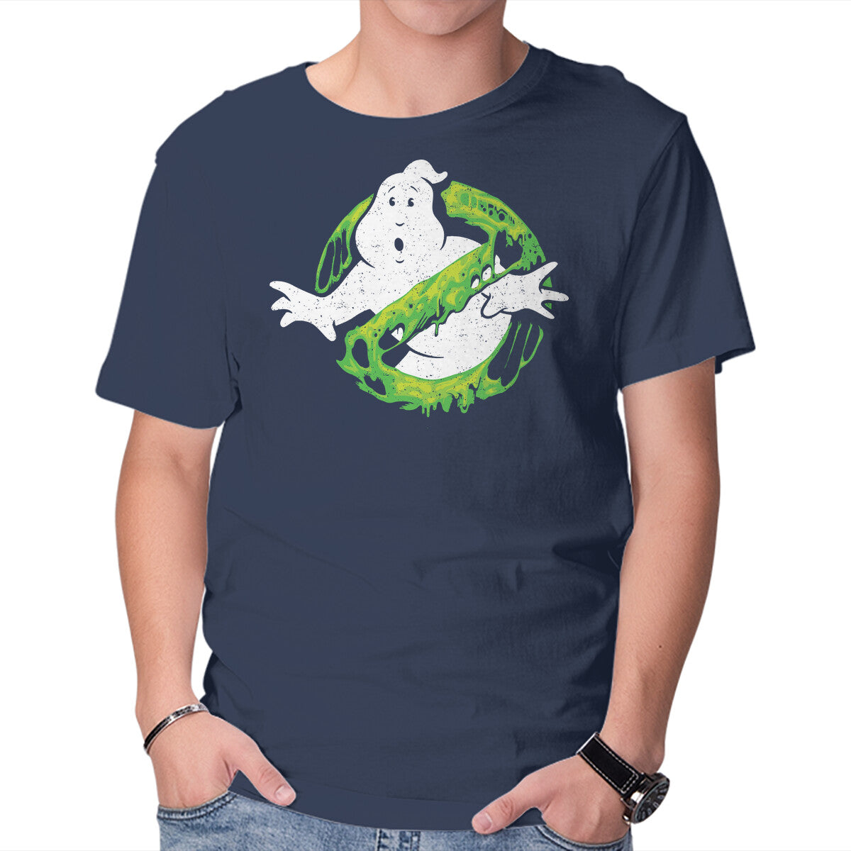 Unisex Crew Neck T-Shirt No Ghosts! Graphic Short Sleeve Casual Tee XL