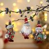 2pcs Unique Christmas Plush Dolls Cloth Christmas Tree Pendant Santa Claus Standing Doll  Party