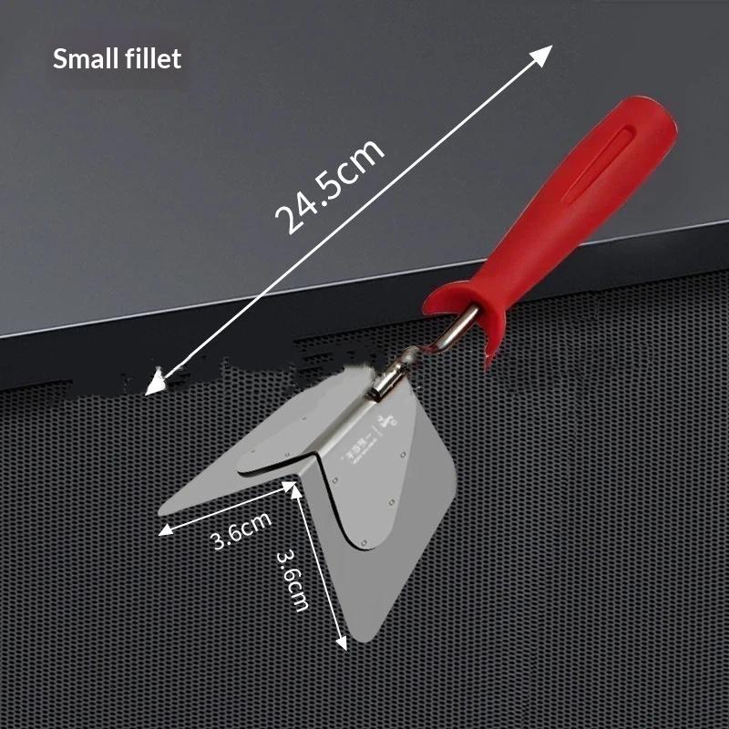 Drywall Corner Trowel Precision Edge Soft Grip Handle Stainless Steel Inner Outer Tool for Corner Smoothing Plastering S External Corner
