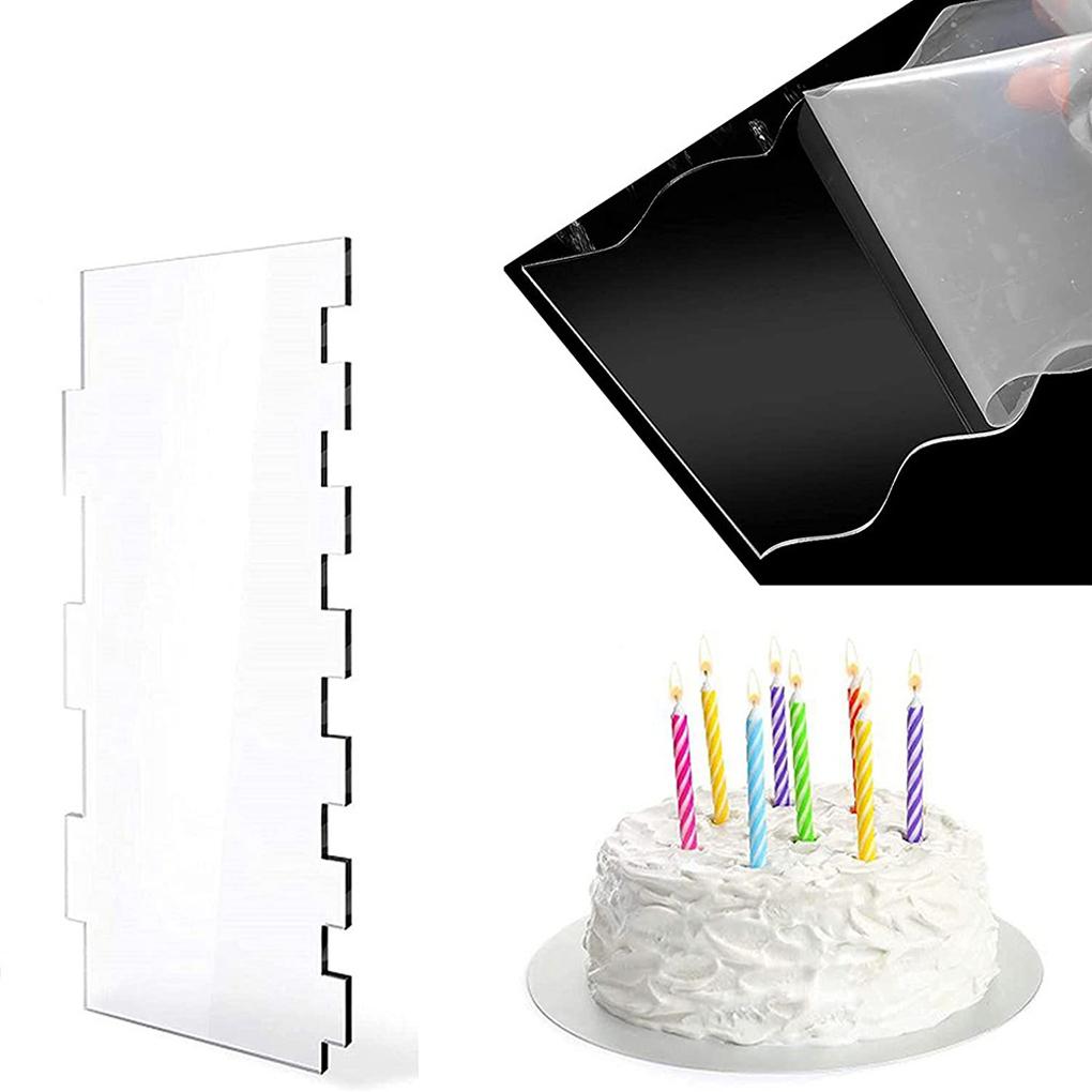 Acrylic Cake Smoother Scraper For Buttercream Icing Cake Scraper Buttercream Smoother Cake Leveller