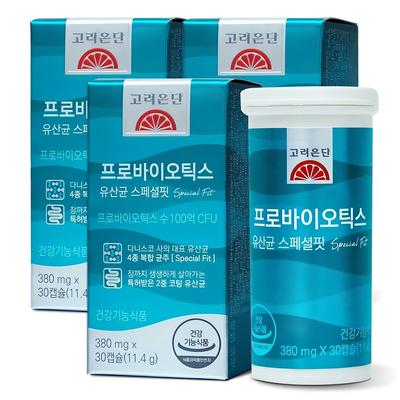 Korea Eundan Probiotics Special Fit 30 Capsules, 30 Tablets, 3 Units