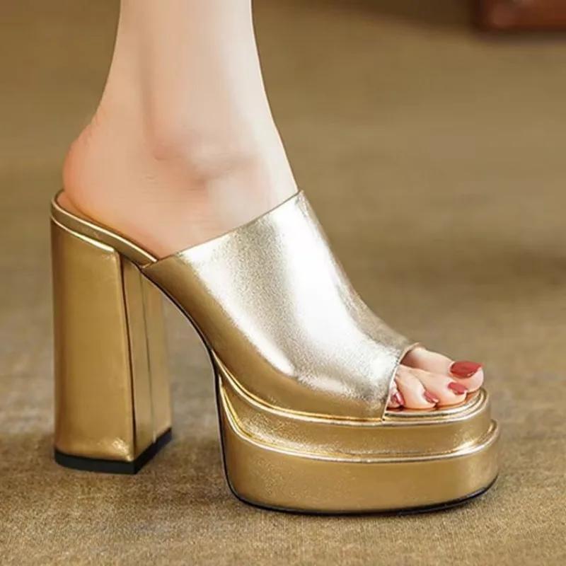 Fashion 2025 Women's Black Heels Muffins Shoe Comfort Platform Summer Shoes Clogs Wedge Roman Sandals Suit Female Gladiator Black Girls