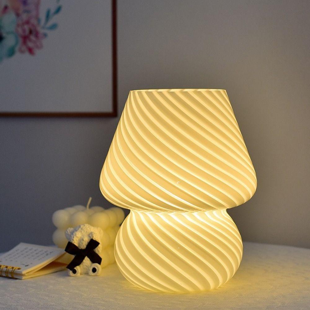 Ins Style Bedside Lamp Mushroom Night Lamp Desk Lamp Mushroom LED Lamp Decoration