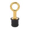2Pcs Screw Type Compression Drain Plug Excellent Sealing Oxidation Resistant Rubber Brass Boat Drain Plug for Marine Yacht