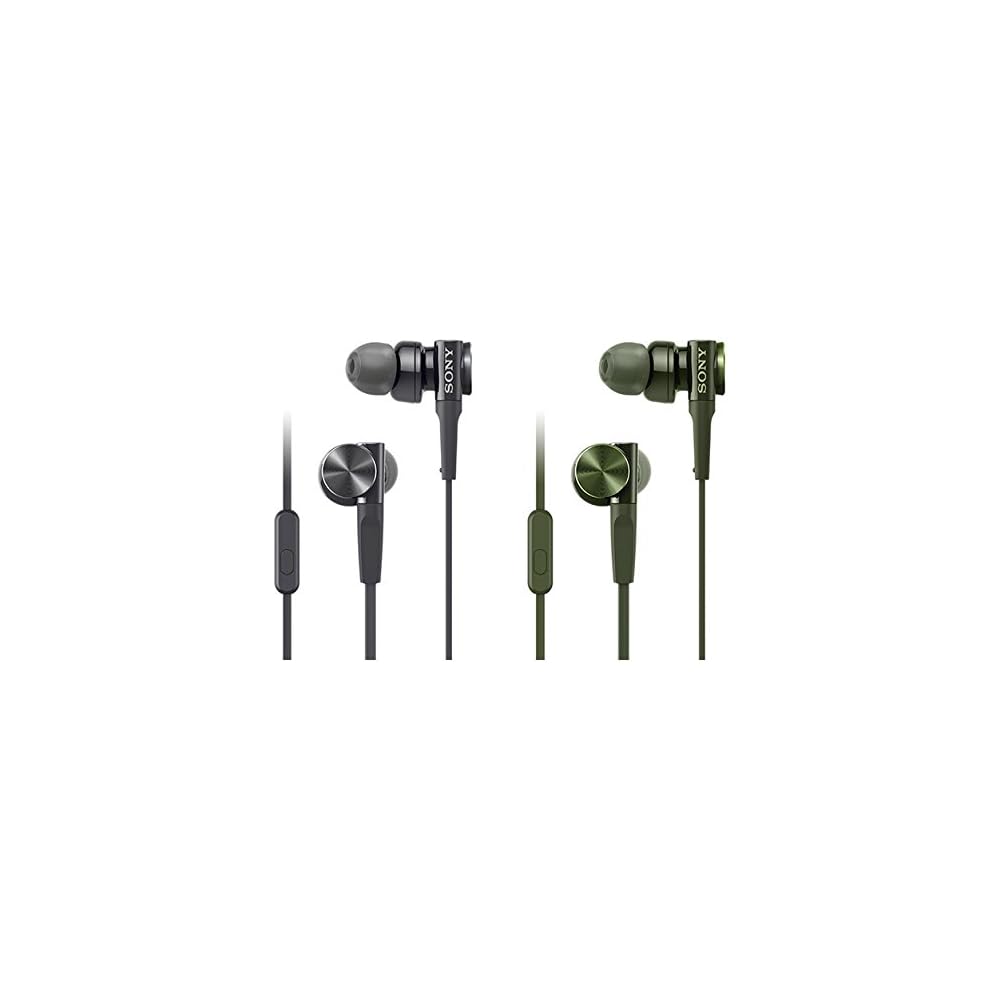 Sony MDR-XB75AP In-Ear Headphones with Deep Bass, Black, with Remote Control and Microphone (MDR-XB75AP B)