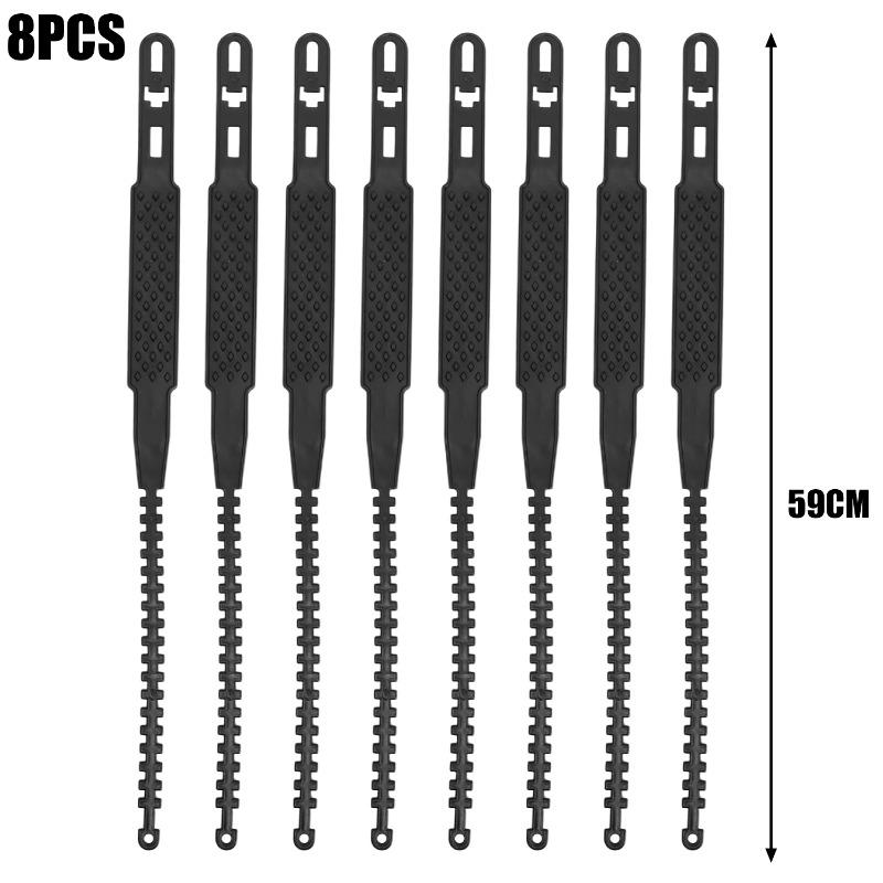 Motorbike Tire Anti Slip/Skid Tyre Chain Winter Emergency Safety Belt Reusable Motorcycle Snow Chains Accessorie 4-8PCS