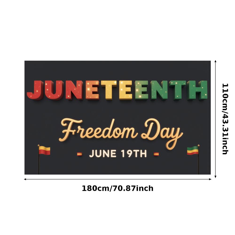 

Large Display Star Decoration Outdoor Banner Juneteenth Banner for Holiday Gathering Memorial Day Event Parade Decoration