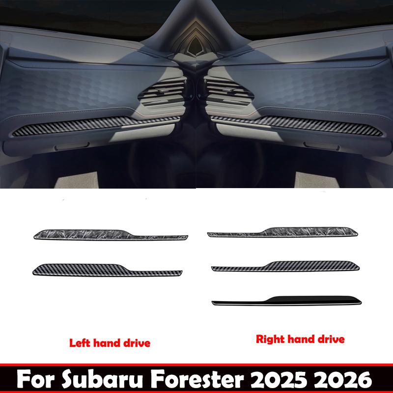 LHD RHD For Subaru Forester 2025 2026 Front Dashboard Center Conlose Panle Strip Copilot Glove Box Cover Interior Accessories