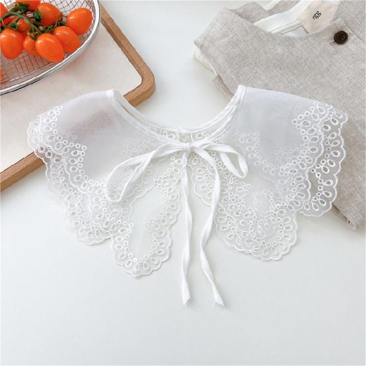Chic Detachable Neckline Accessory Delicate Lace Spread Lapel Collar 8 Style Choices