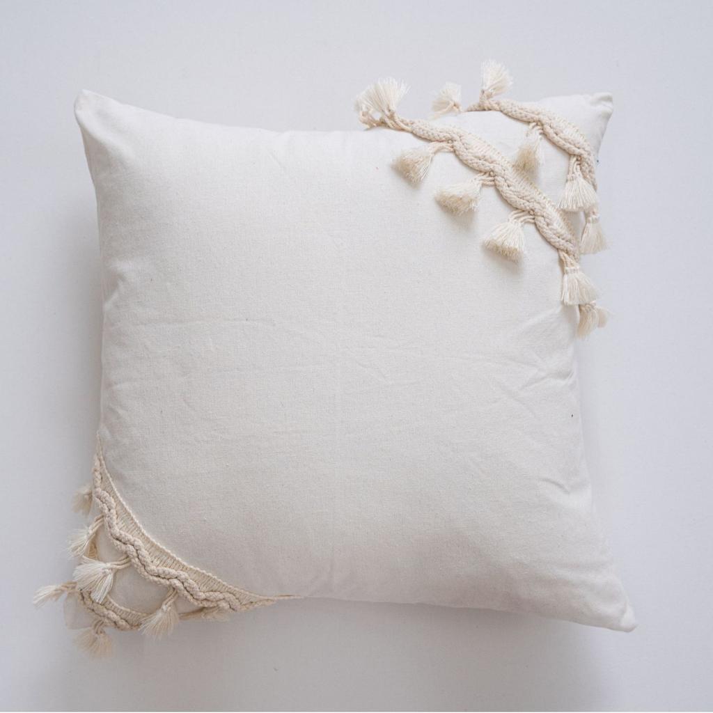 Nieuwe Kussenhoes met Kwastjes Effen Kussenhoes voor Bank Jacquard Decoratieve Plaid Kussenhoes voor Bank Bed Slaapkamer Woonkamer Huisdecoratie