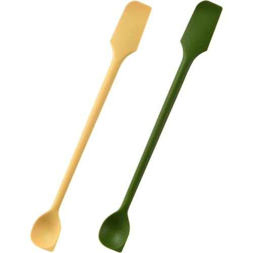 Samcos Double-Headed Silicone Spoons, 2-Pack, Heat-Resistant, Multi-Functional Kitchen Tool for Spreading Condiments, Butter, and Baking, Cream, Cake,