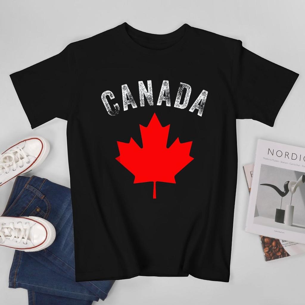 More Design Canada Flag Canadian Unisex Tshirt Tees Tshirt Oneck T Shirts Unisex Boys Clothing 100 Cotton