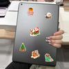 50 Cute Christmas Cartoon Waterproof Stickers for Phone Cases, Water Cups, Desktops, and Journals