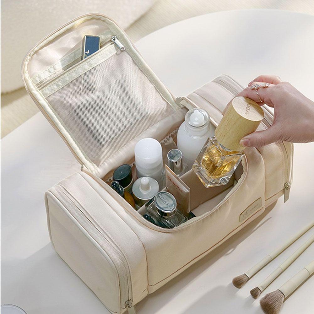 Large Capacity Toiletry Cosmetic Bag With Handle Makeup Bag Reliable Travel Wash Bag Men
