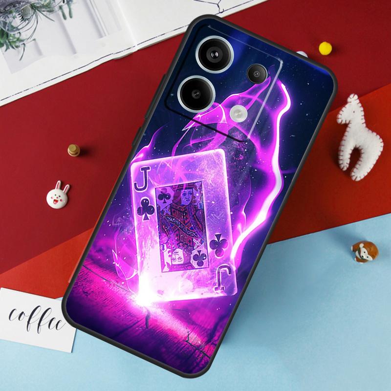 Poker Playing Card Case For Xiaomi Redmi Note 14 12 11 10 13 Pro 15 Pro Plus Redmi 15 14C 10C 12C 13C 15C Cover
