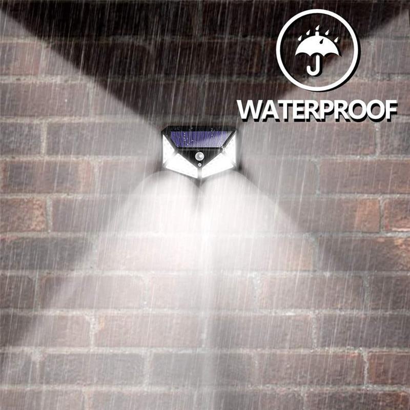 

Светодиодный солнечный настенный светильник Солнечное освещение для сада Светодиодные фонари с датчиком движения Уличные фонари Наружное освещение Защищенная вода