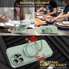 For iPhone 15 Pro Case Compatible with MagSafe Kickstand PC+Silicone Phone Cover