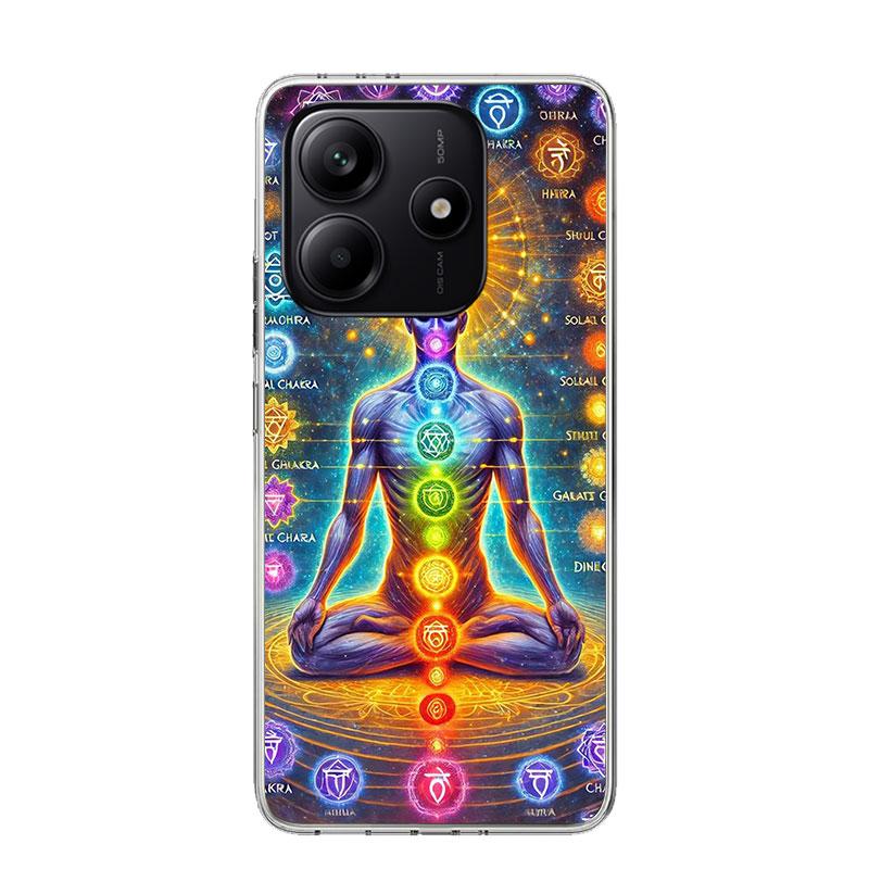 Yoga Chakra Spiritual Energy Universe Phone Case For Xiaomi Redmi Note 15 14 13 12S 12 Pro Plus 11S 11E 11 11T 10S 10 Art Soft P